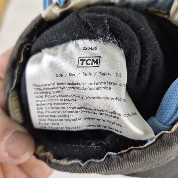 Boarding Division Snowboarding Ski Gloves Gray Mens Size 7.5 Thinsulate 100 Gram - Picture 4 of 9